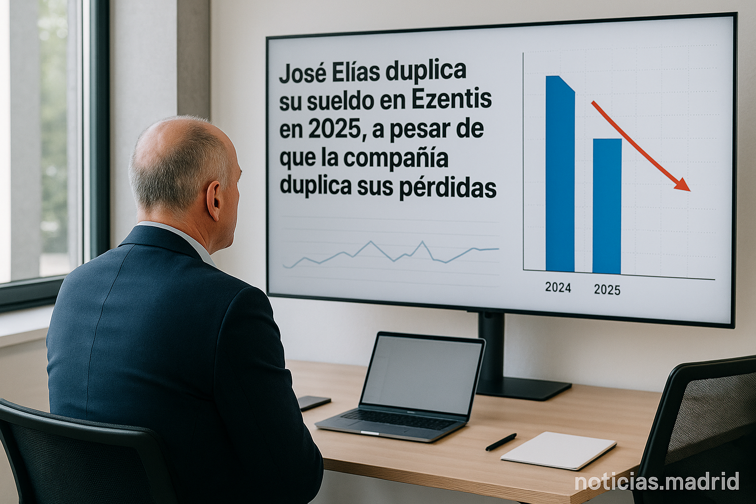 José Elías duplica su sueldo en Ezentis en 2025, a pesar de que la compañía duplica sus pérdidas