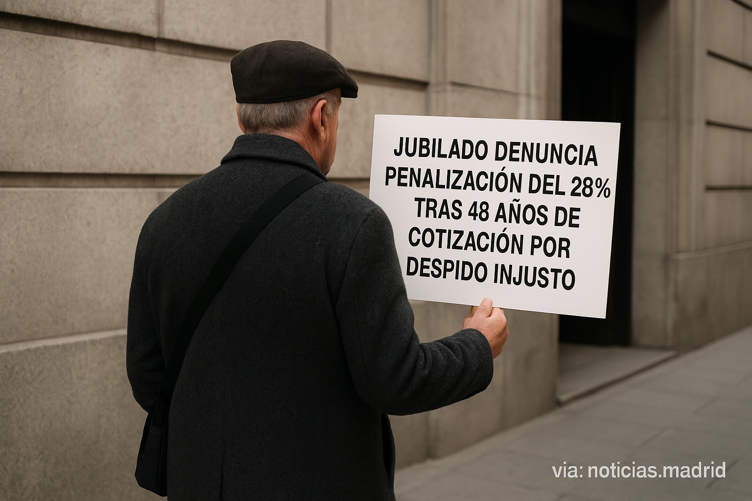 Jubilado denuncia penalización del 28% tras 48 años de cotización por despido injusto