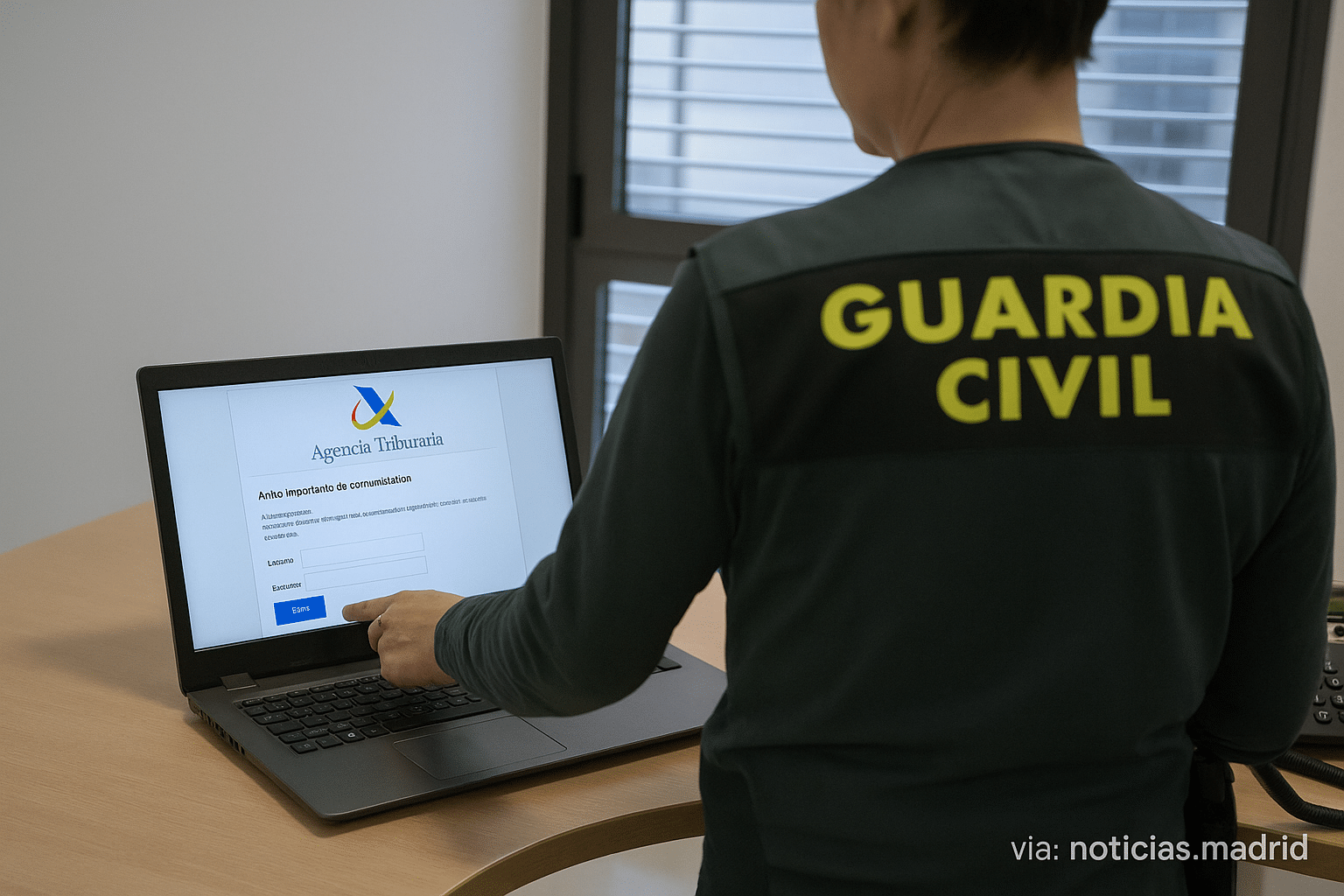 La Guardia Civil advierte sobre una estafa que simula ser Hacienda para robar tus credenciales de acceso