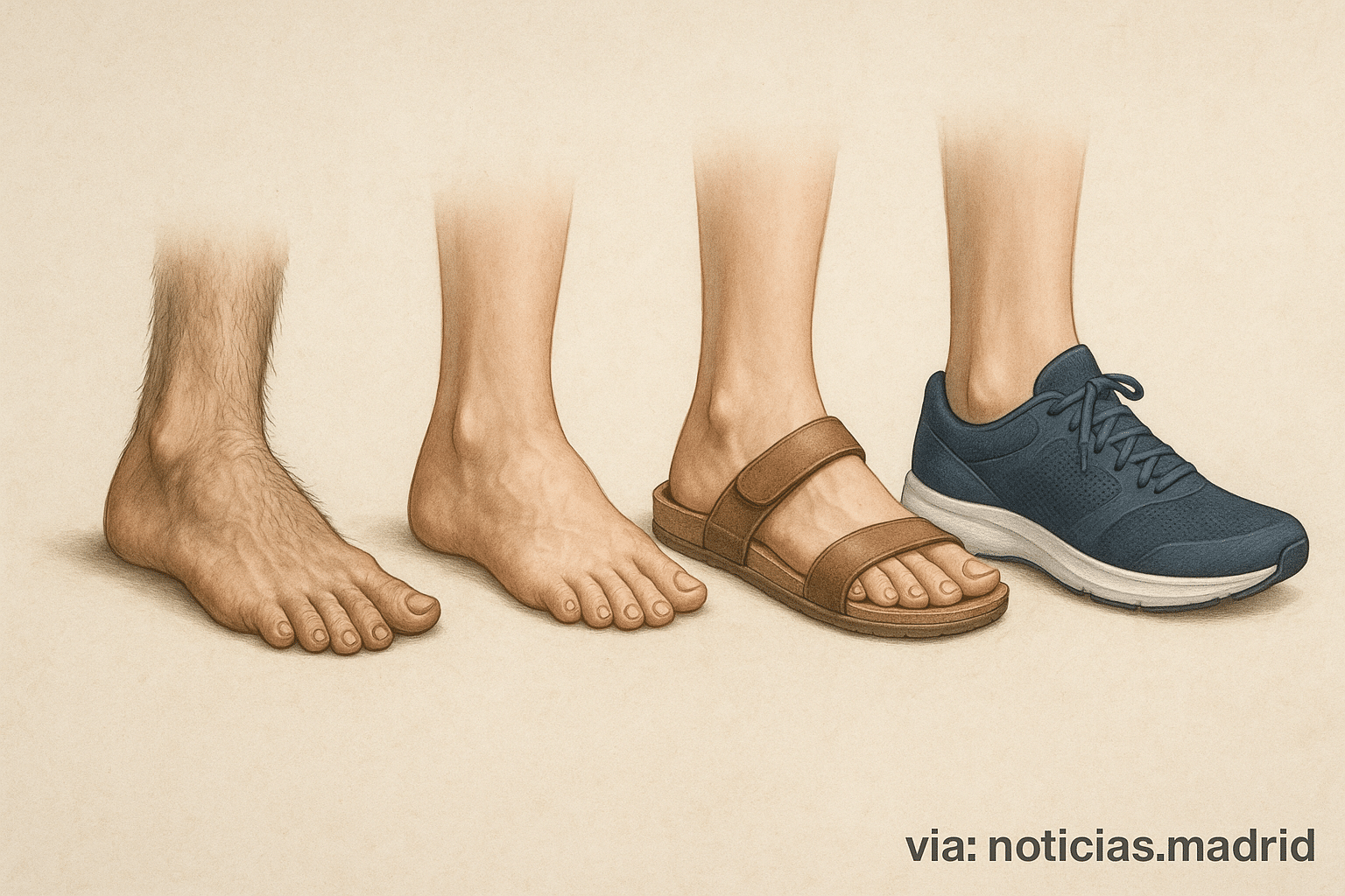 La evolución de los pies con el paso del tiempo y la importancia del calzado con soporte en cada etapa