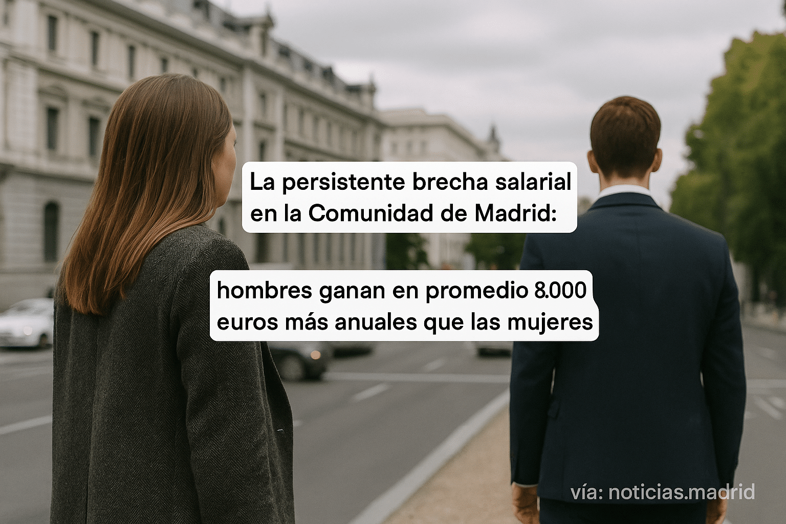 La persistente brecha salarial en la Comunidad de Madrid: hombres ganan en promedio 8.000 euros más anuales que las mujeres