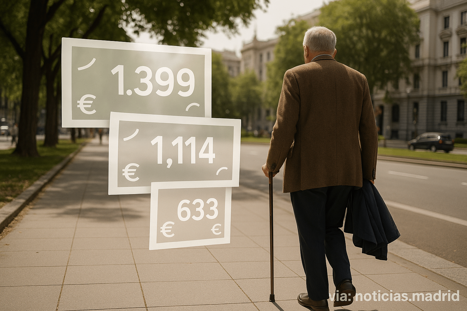 La subida de las pensiones para 2026 entra en vigor este miércoles, revelando las nuevas cuantías sin incluir Título