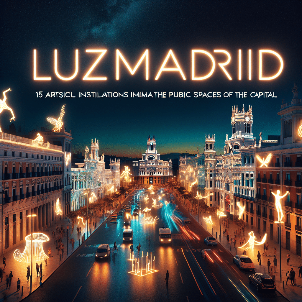 LuzMadrid: 15 Instalaciones Artísticas Iluminarán el Espacio Público de la Capital