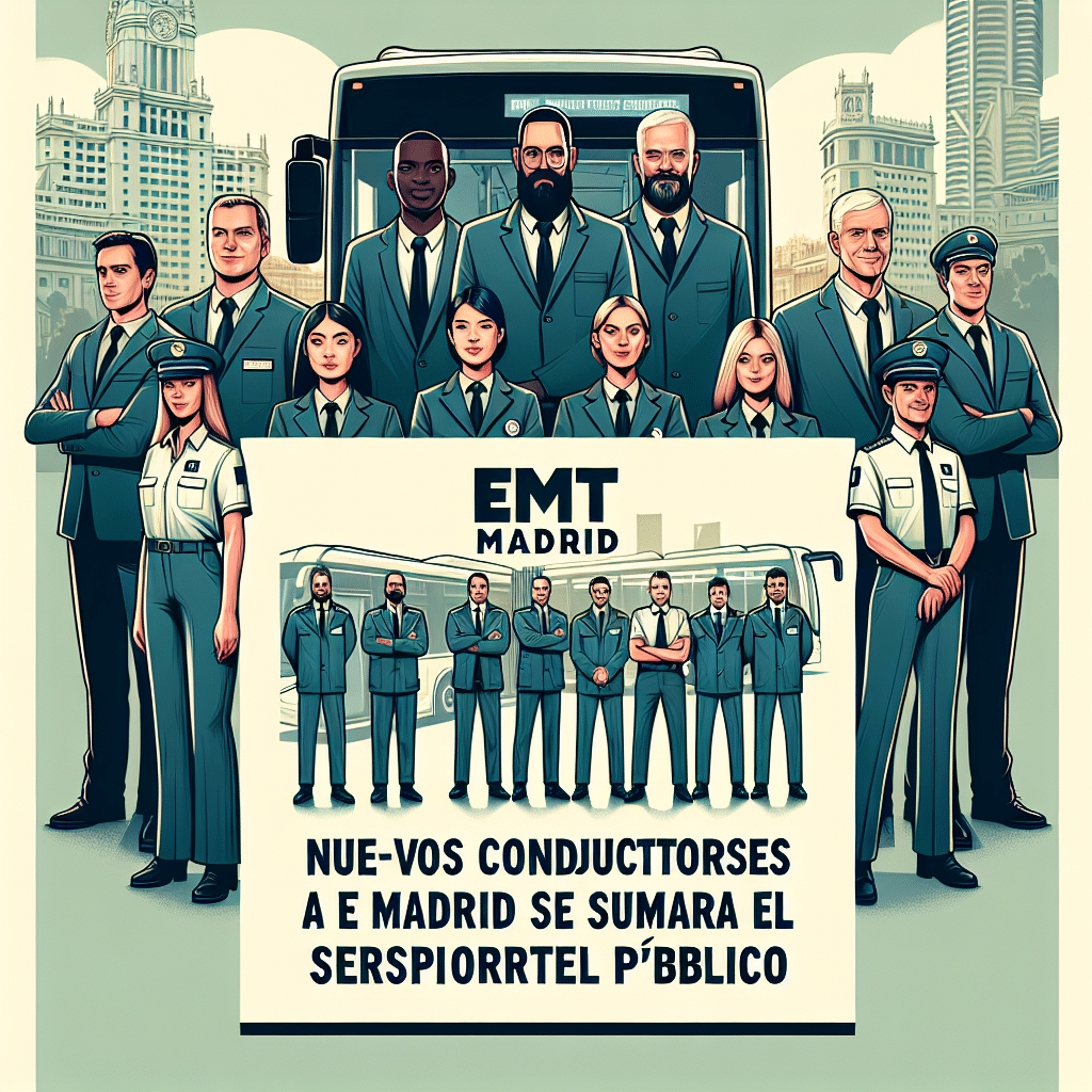 Nuevos conductores se suman a EMT Madrid para mejorar el servicio de transporte público