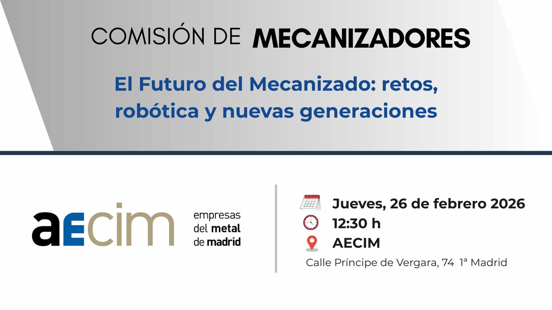 Participa en la Jornada de AECIM: Explorando el Futuro del Mecanizado