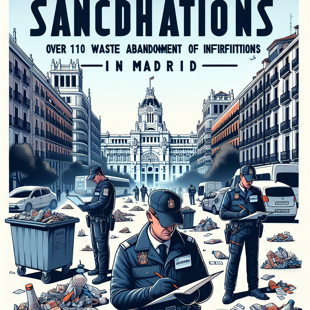 Patrullas Secretas Sancionan Más de 110 Infracciones por Abandono de Residuos en Madrid
