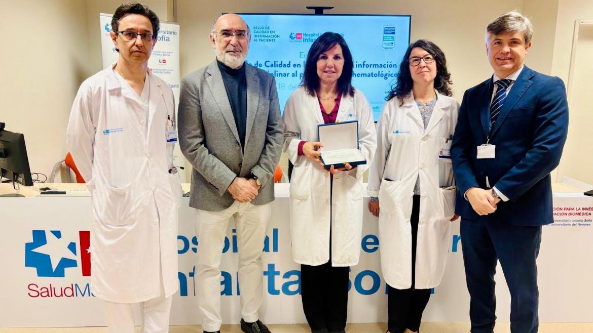 Reconocimiento de Excelencia para el Servicio de Farmacia del Hospital Infanta Sofía en la Gestión de Información Onco-hematológica