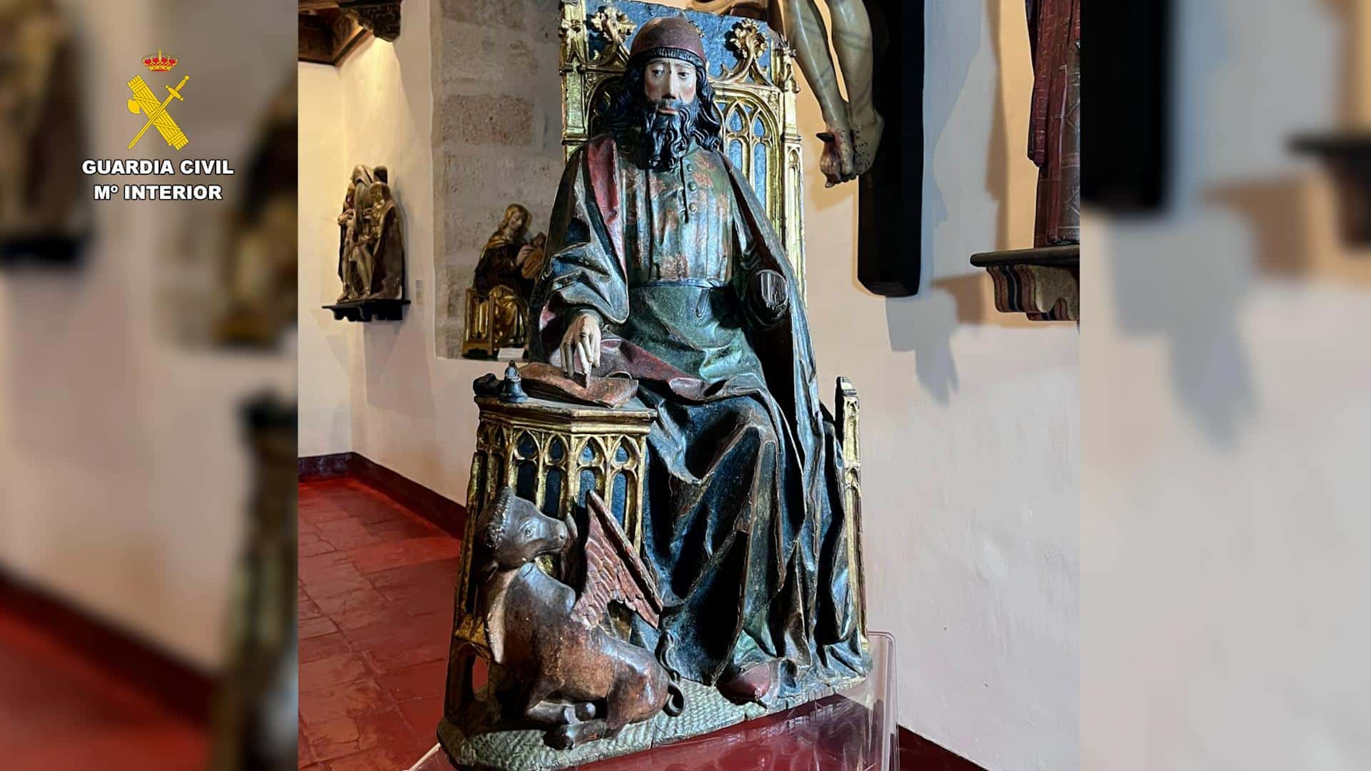 Recuperan en Italia una talla medieval robada en Astudillo en 1979