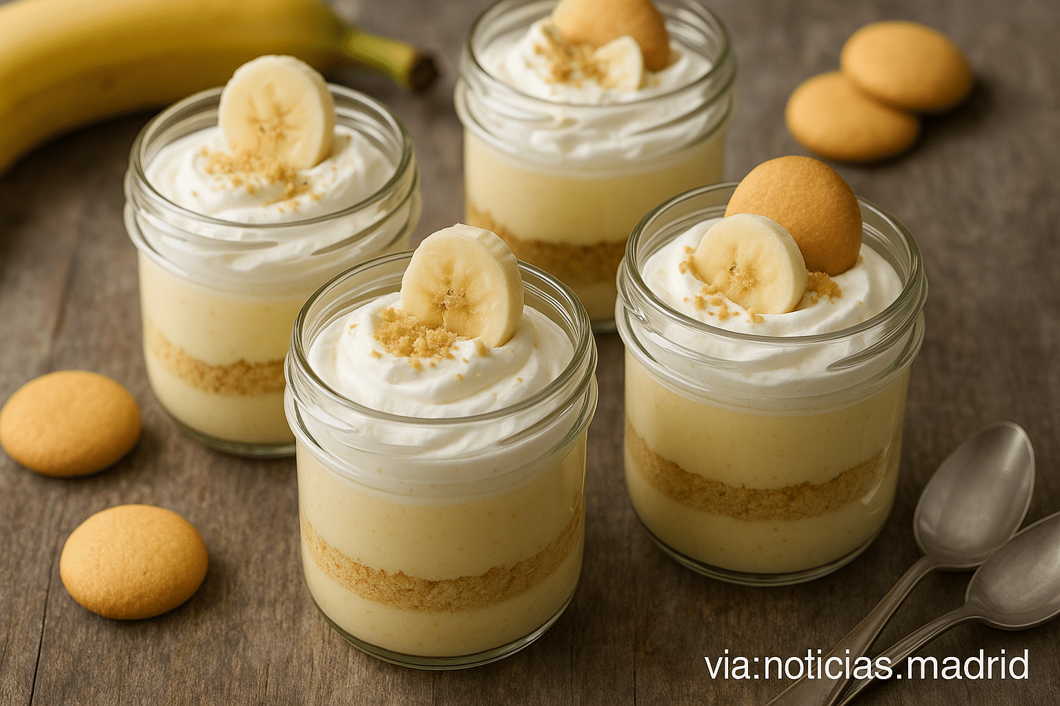 Sabores irresistibles: Crema de Plátano en Vasitos Individuales