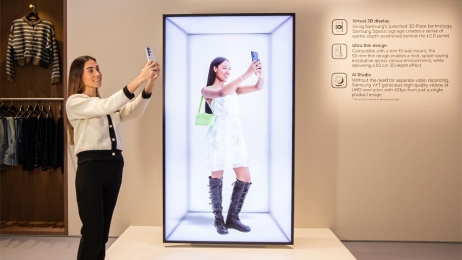 Samsung Revoluciona el Mundo de la Señalización Digital con el Lanzamiento Global de Pantallas 3D Sin Gafas en ISE 2026