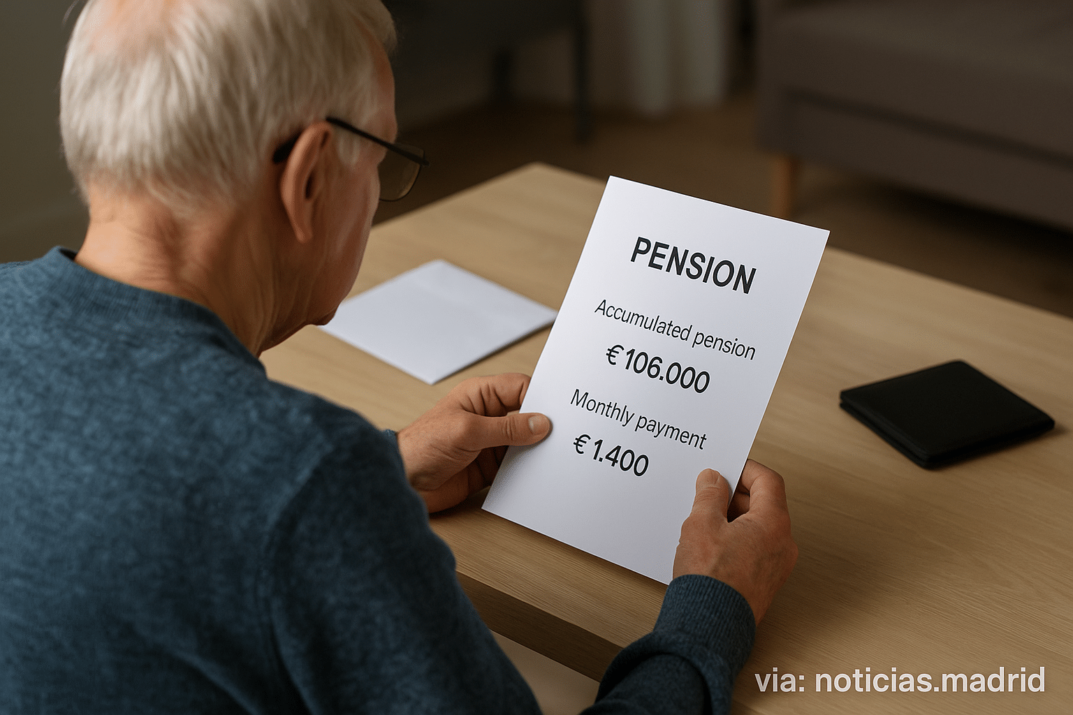 Un jubilado de 75 años recibe una inesperada pensión de 106.000 euros acumulados y 1.400 euros mensuales