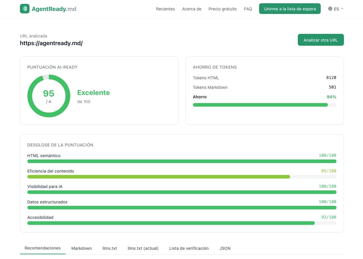 AgentReady.md: la “nota” que ayuda a entender si una web está lista para los agentes de IA
