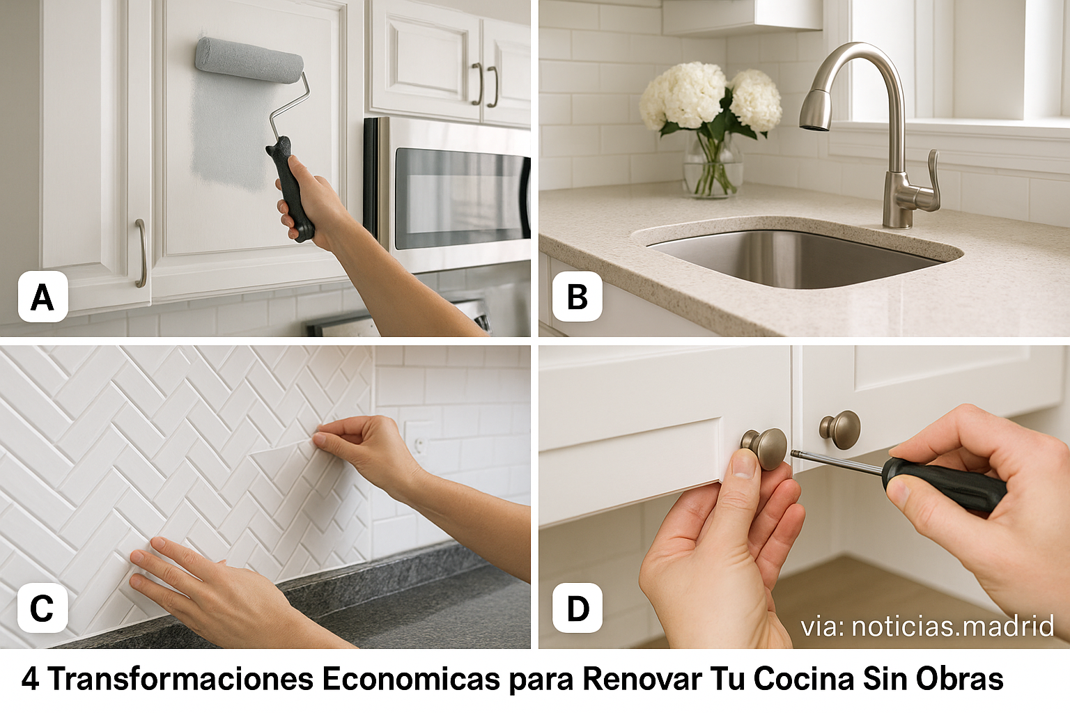 4 Transformaciones Económicas para Renovar Tu Cocina Sin Necesidad de Obras