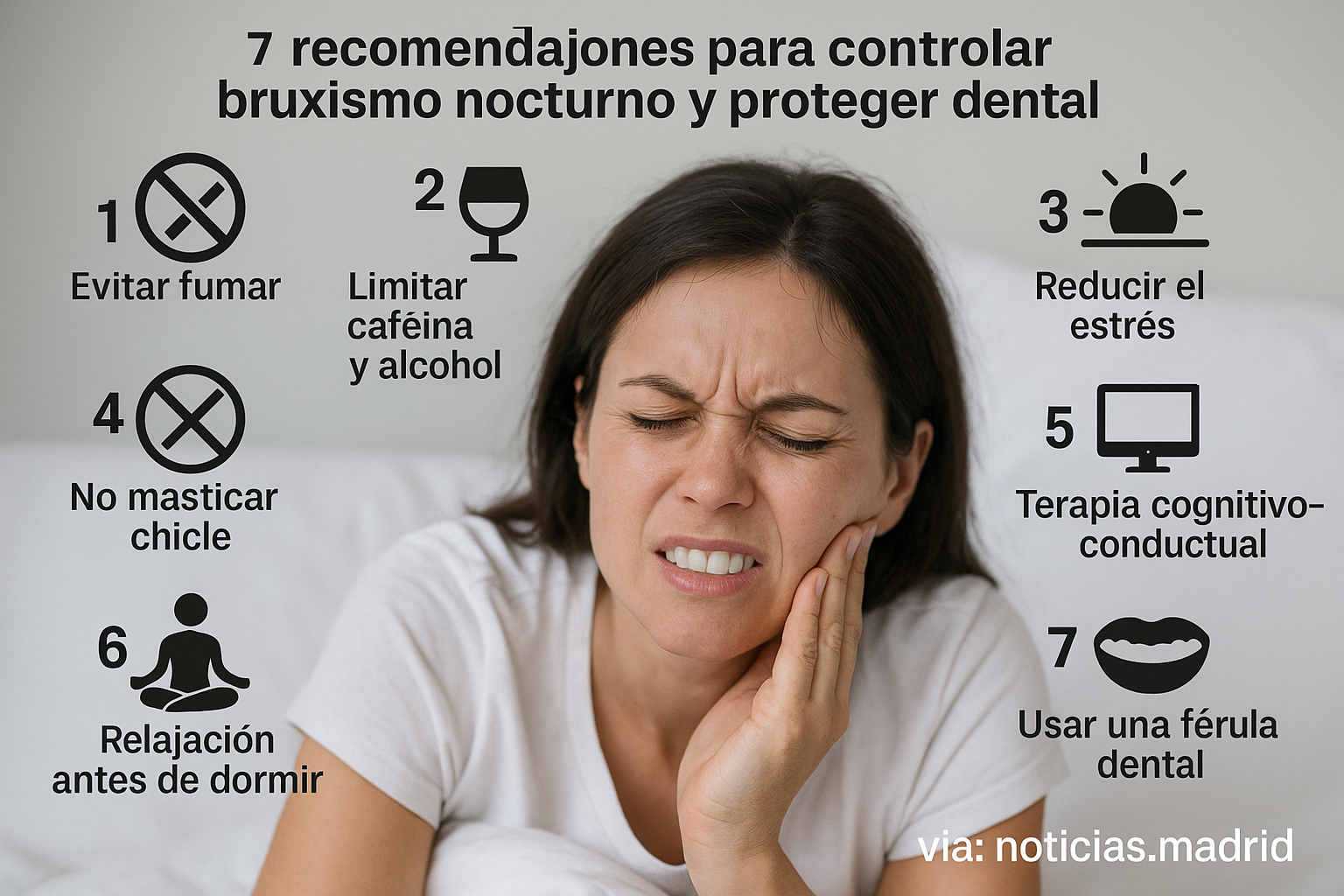 7 recomendaciones de expertos para controlar el bruxismo nocturno y proteger tu salud dental