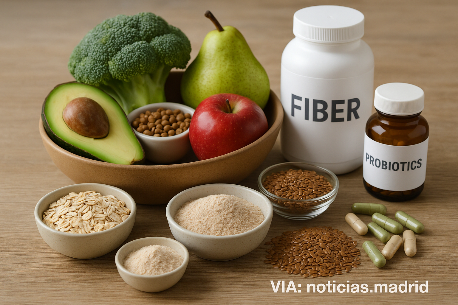 Beneficios de la fibra natural y suplementos recomendados por dietistas para potenciar la salud intestinal