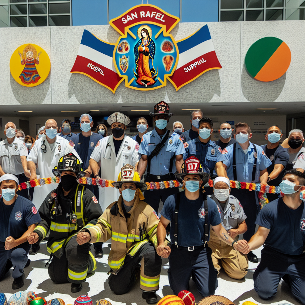 Bomberos conmemoran el día de su patrón en el Hospital San Rafael con actividades especiales