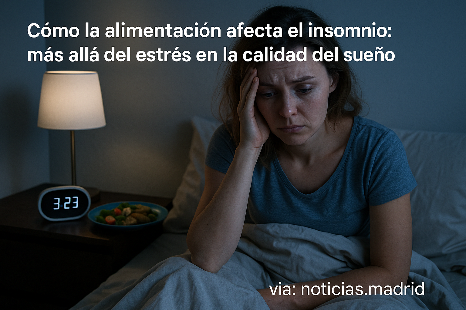 Cómo la alimentación afecta el insomnio: más allá del estrés en la calidad del sueño