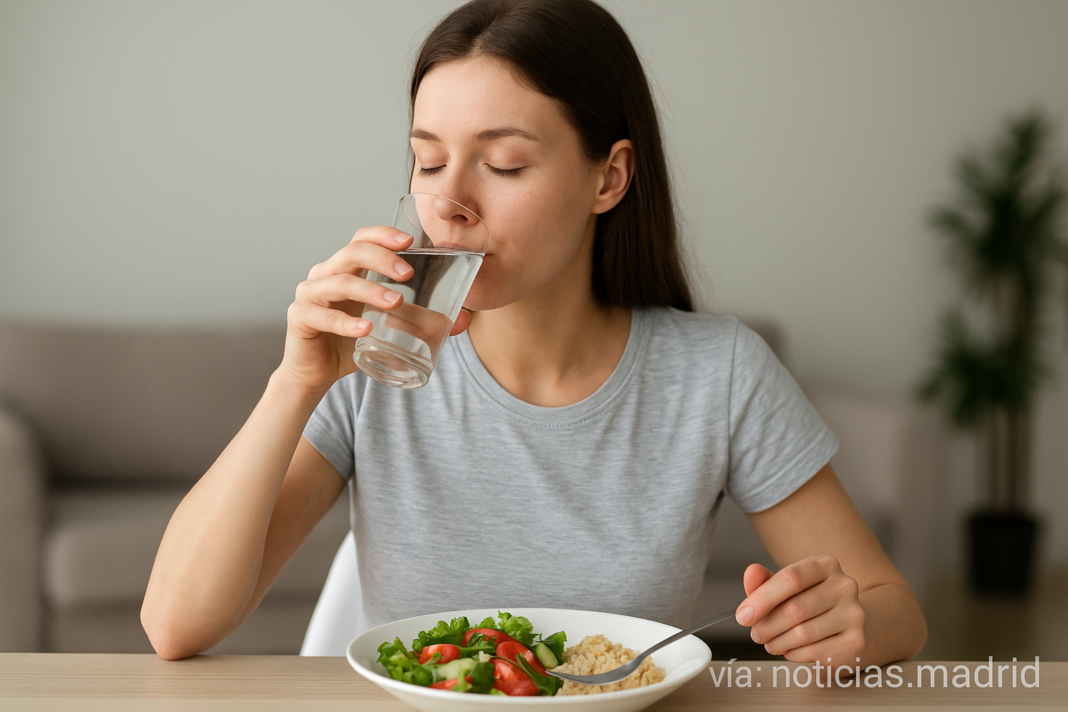 Consumir agua antes de las comidas no asegura una mayor pérdida de peso