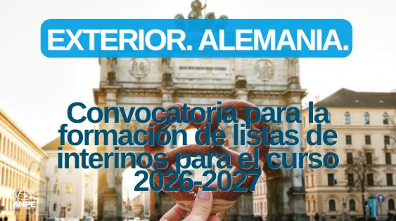 Convocatoria de Listas de Interinos en Alemania para el Curso 2026-2027: Oportunidades y Requisitos clave
