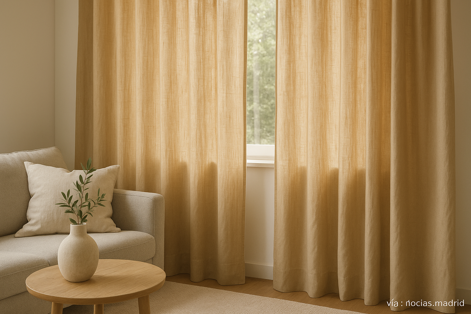 Cortinas de Lino Mango Home: La Combinación Perfecta de Sofisticación y Luz Natural para tu Hogar
