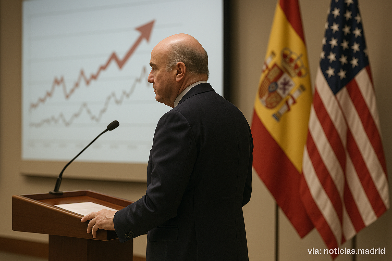 De Guindos advierte sobre posible aumento en la inflación debido a la guerra y reafirma la alianza de España con EE.UU.