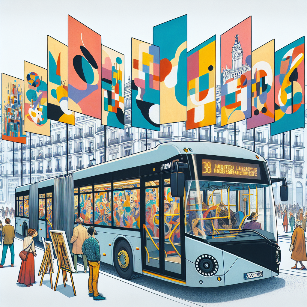 Descubre el Talento Artístico en los Autobuses de EMT Madrid con la Iniciativa #MadridEsArte