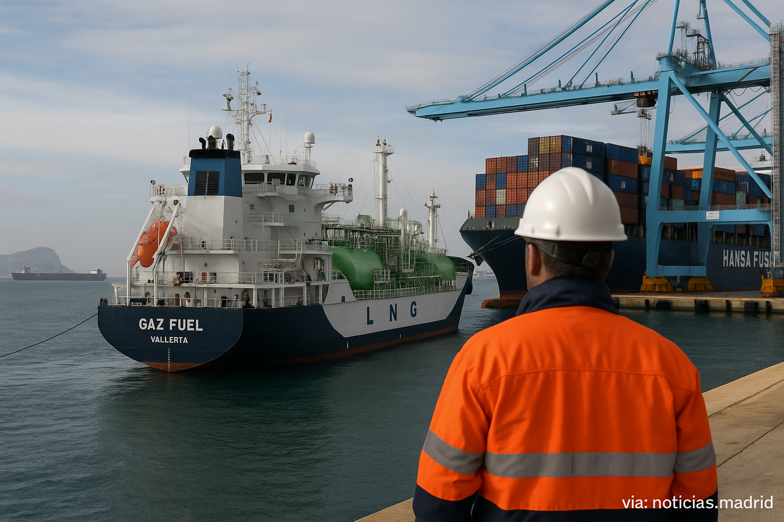 El Puerto de Algeciras impulsa su liderazgo como principal suministrador de GNL en la península y tercer mayor de Europa ante la crisis del combustible