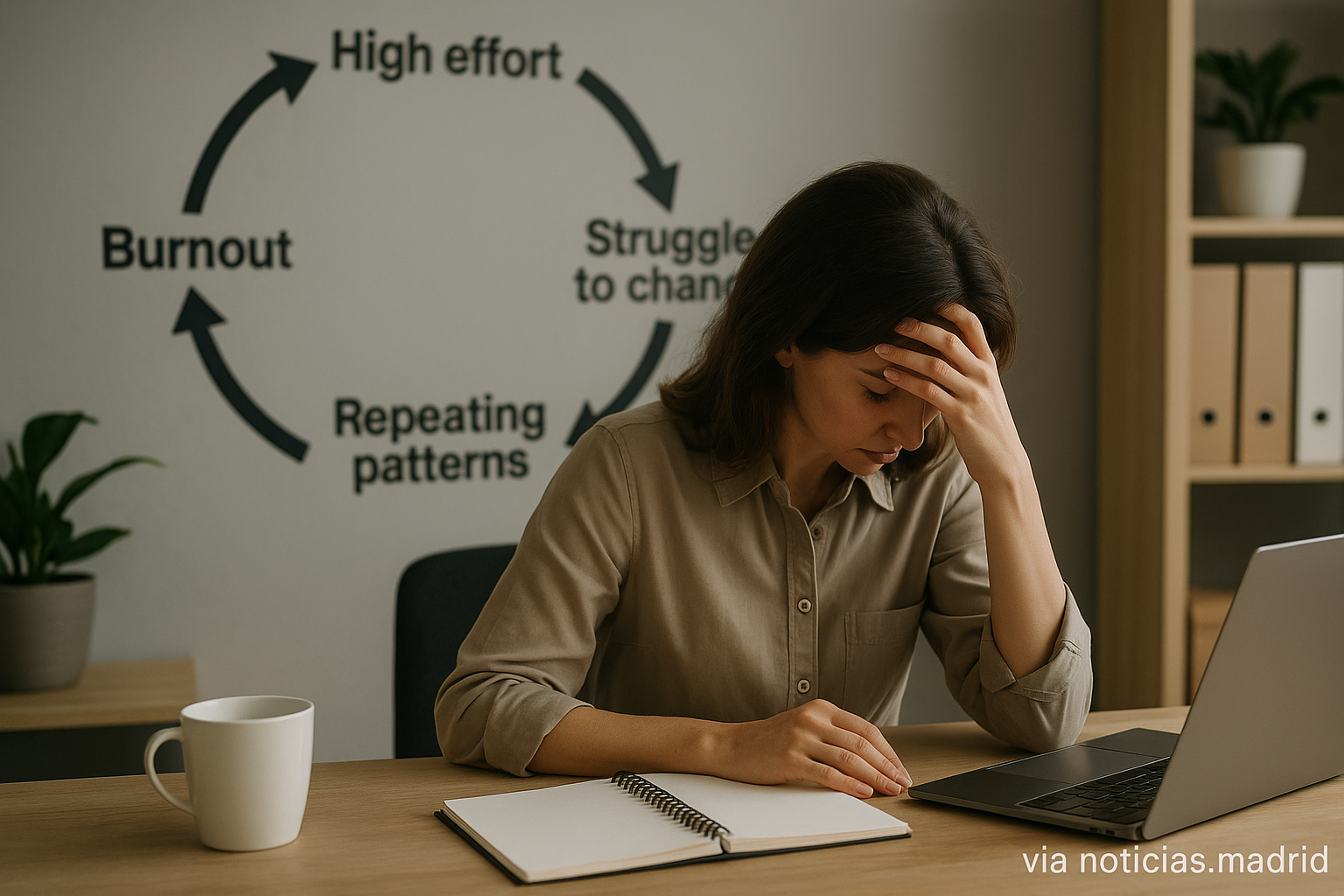 El ciclo del burnout: cómo las personas buscan cambiar pero enfrentan patrones repetitivos en sus carreras