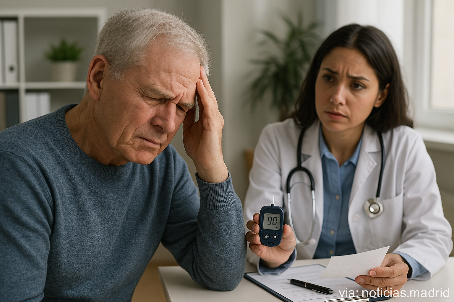 Ambos tipos de diabetes aumentan el riesgo de demencia