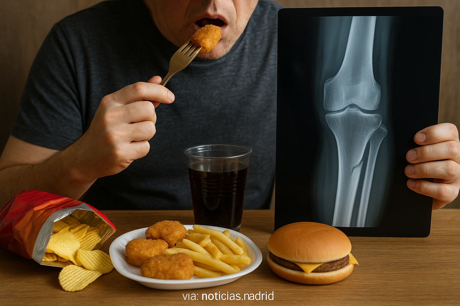 El impacto de los alimentos ultraprocesados en la salud ósea y el riesgo de fracturas