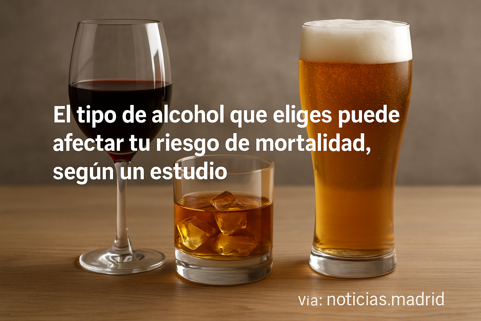 El tipo de alcohol que eliges puede afectar tu riesgo de mortalidad, según un estudio.