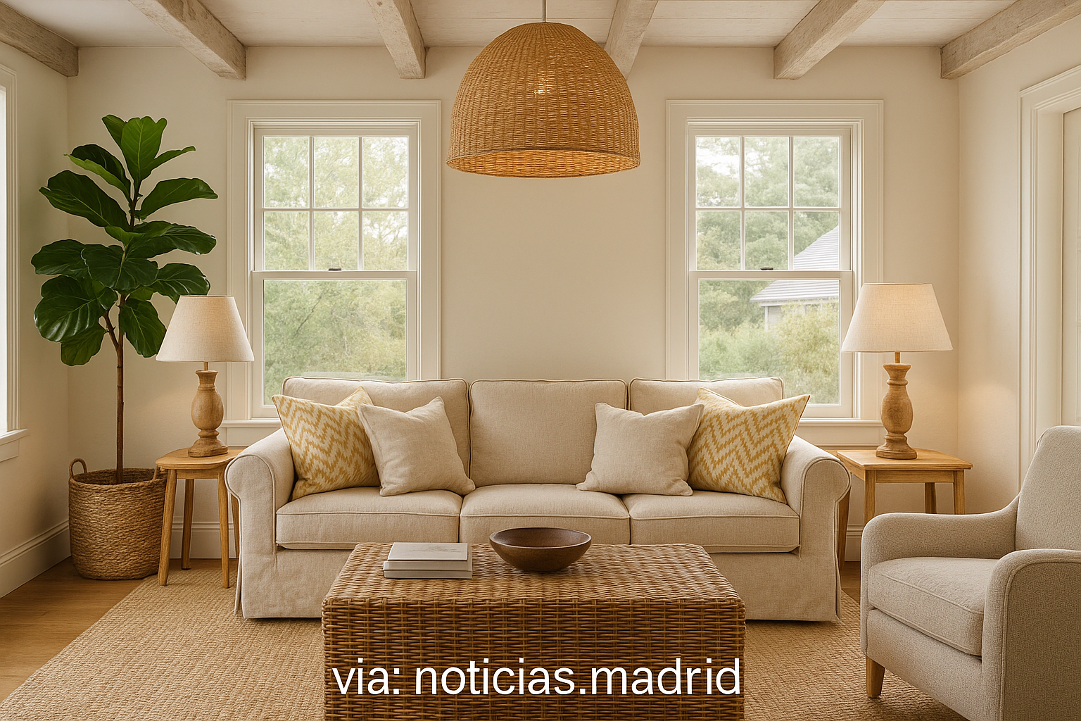 Encanto Costero: Iluminación Natural y Materiales Orgánicos en un Hogar de Martha’s Vineyard