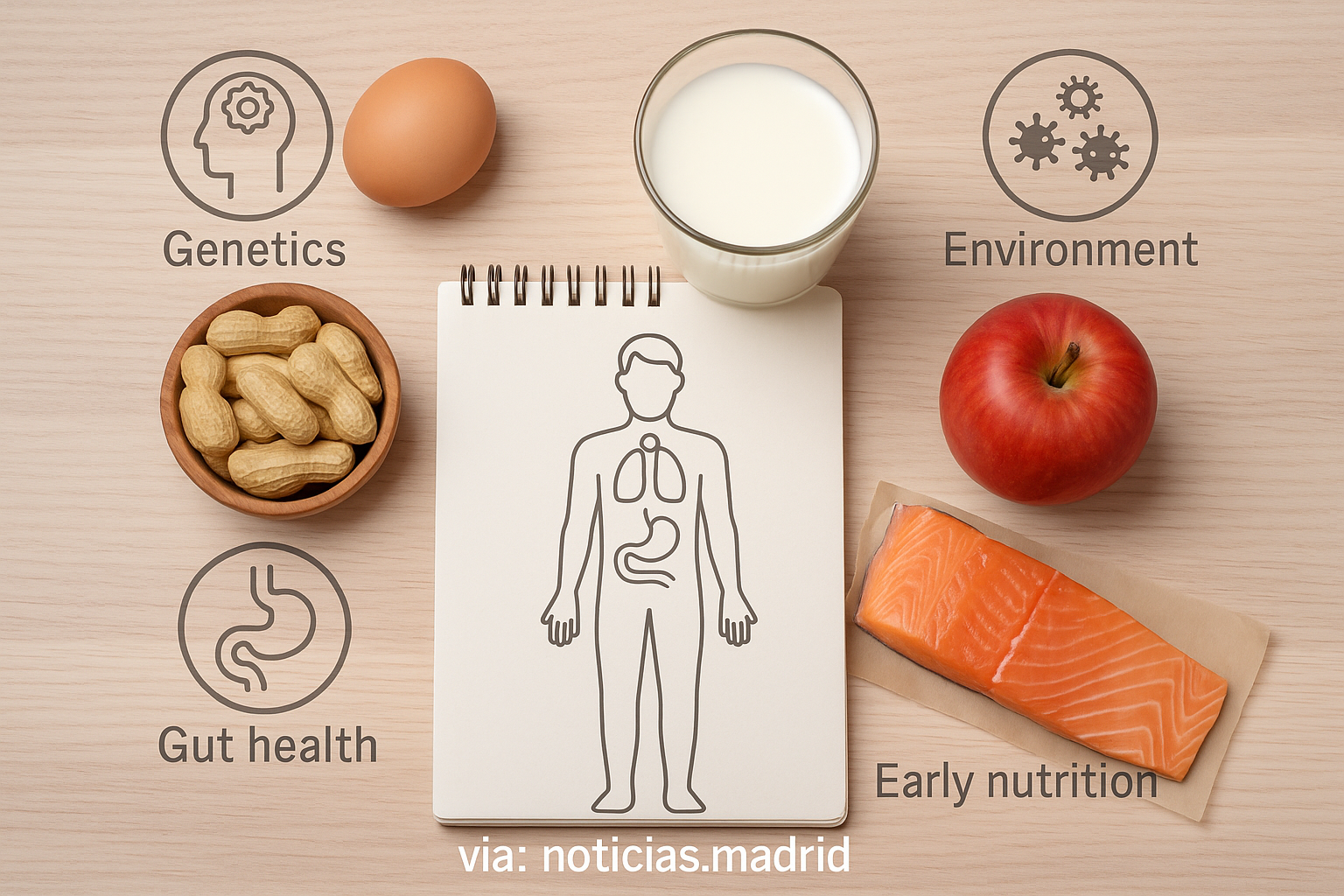 Factores clave que influyen en la alergia alimentaria en las personas