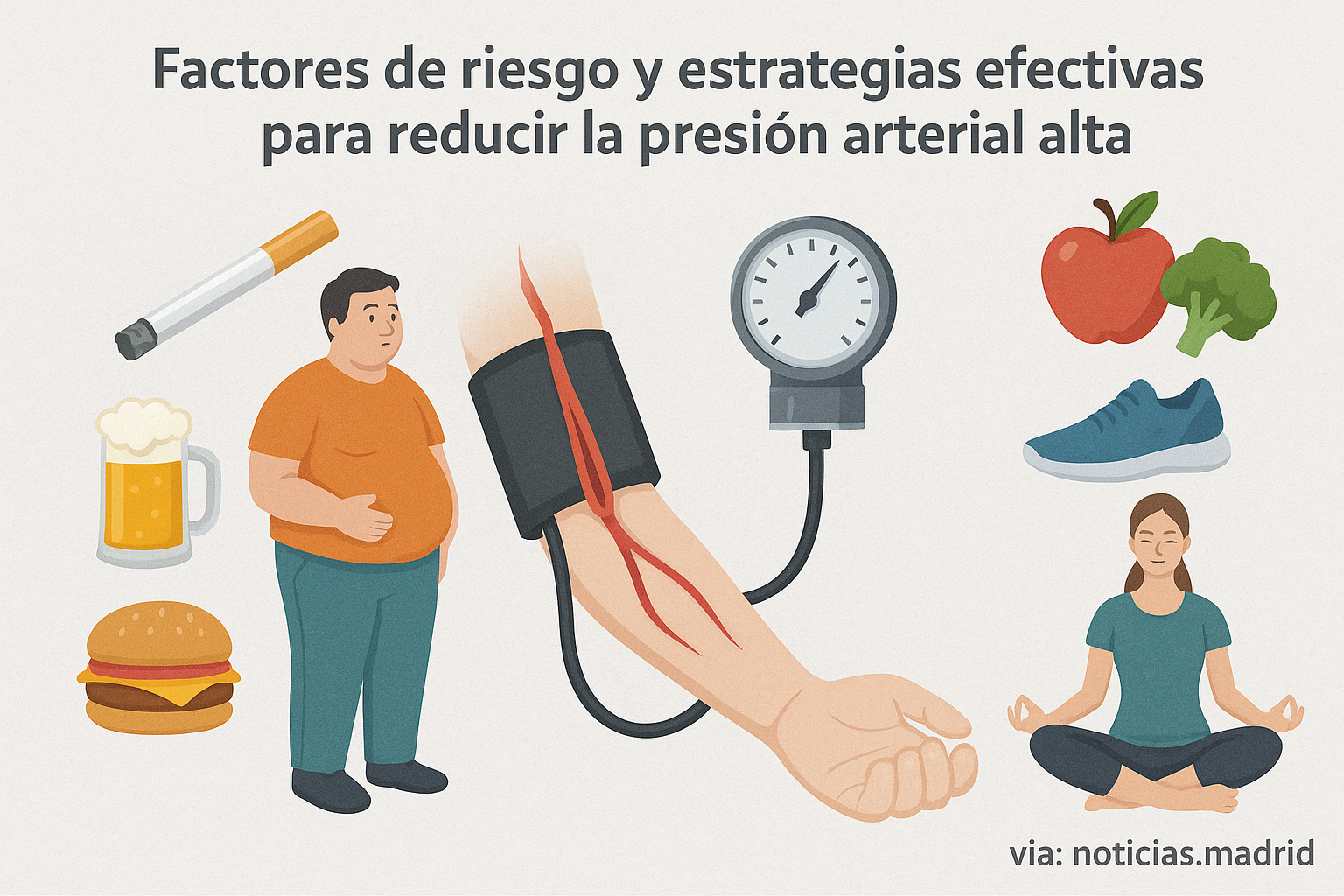 Factores de riesgo y estrategias efectivas para reducir la presión arterial alta