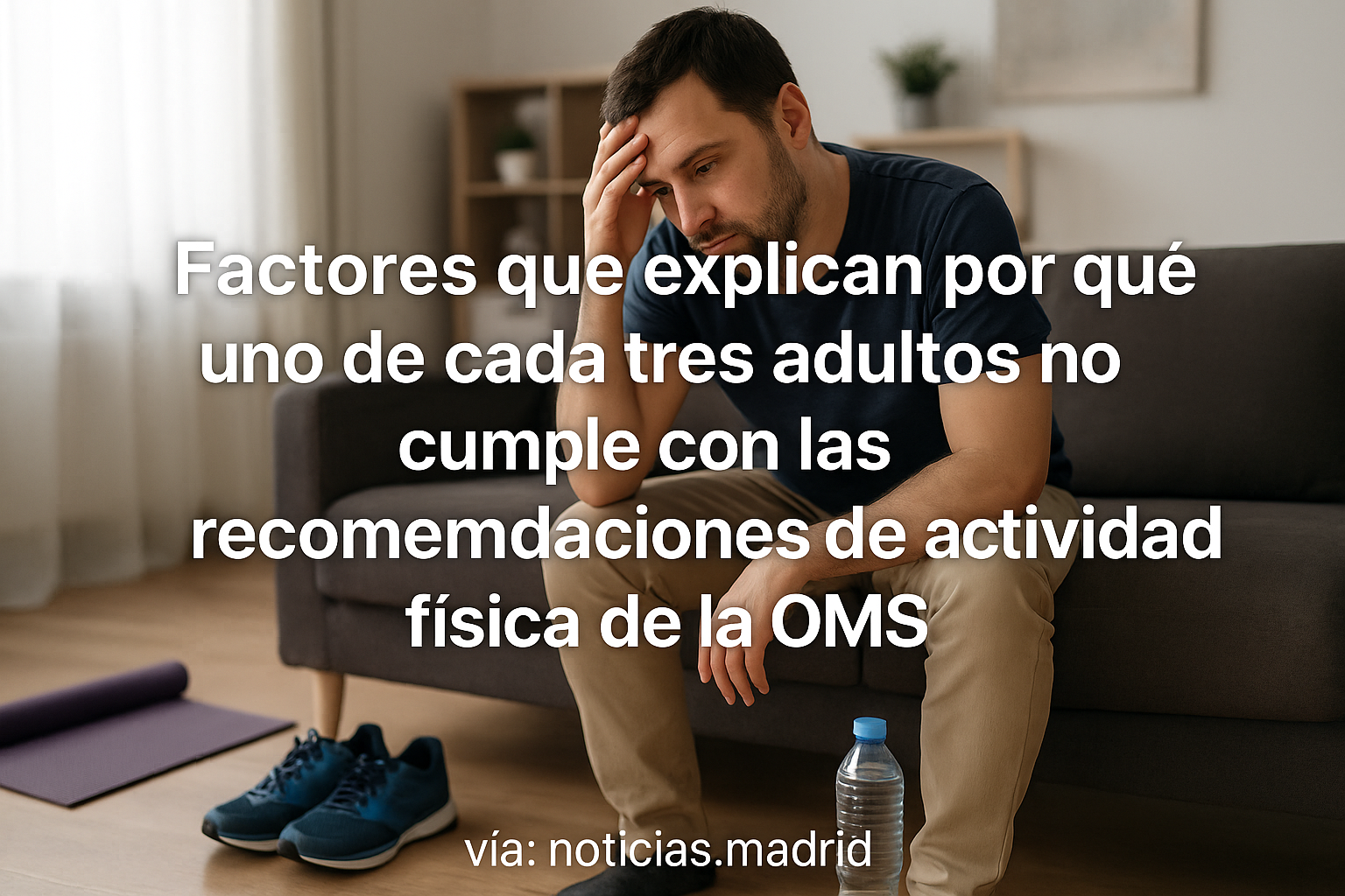 Factores que explican por qué uno de cada tres adultos no cumple con las recomendaciones de actividad física de la OMS