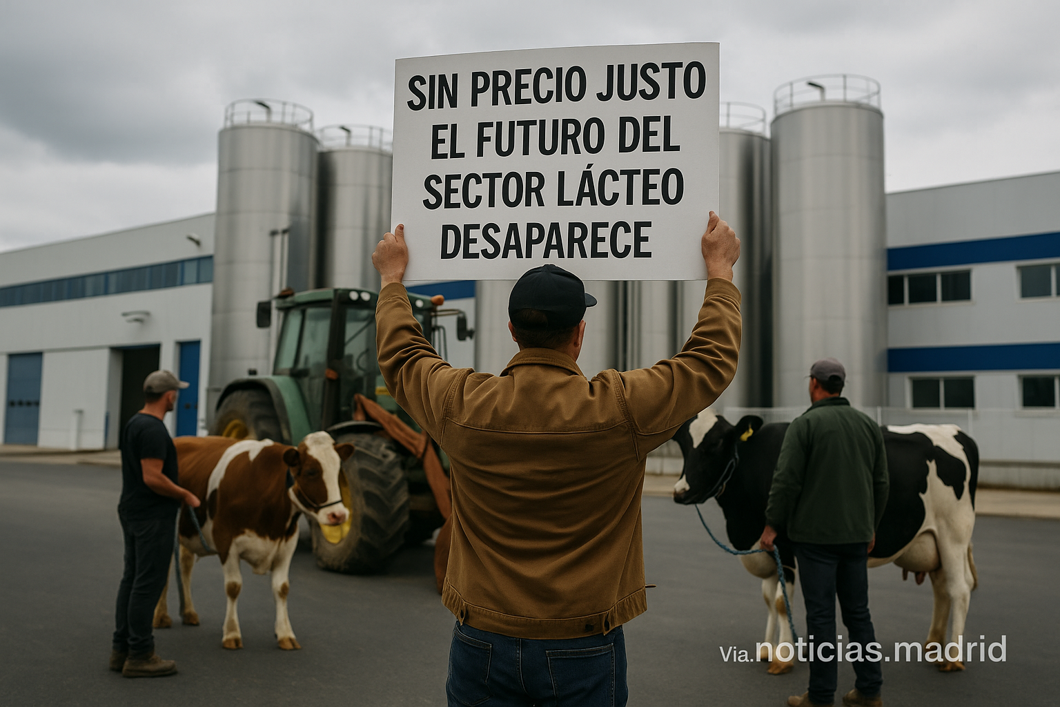 Varias vacas en una ganadería
