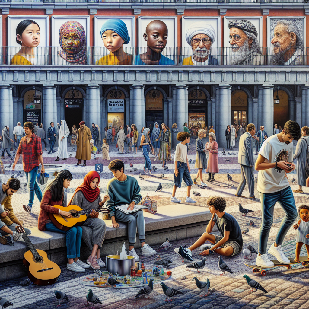 Homenaje Visual a la Vida Cotidiana en la Plaza Mayor de Madrid: Exposición ‘Miradas que Habitan’