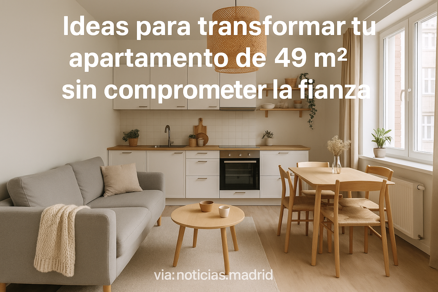 Ideas para transformar tu apartamento de 49 m² sin comprometer la fianza