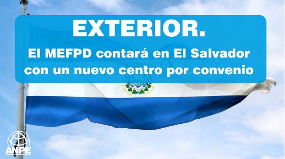 Inauguran Nuevo Centro del MEFPD en El Salvador por Convenio Estratégico