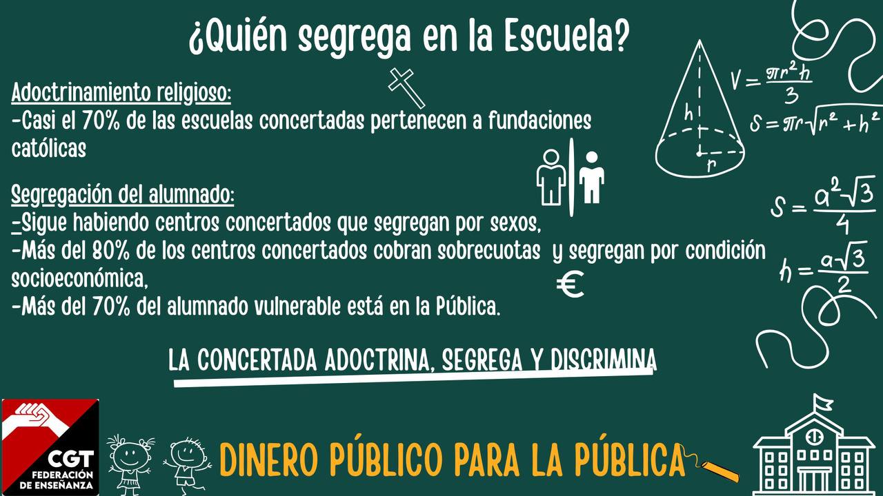 La CGT Condena los Ataques «Calculados» Contra la Escuela Pública y Defiende su Integridad
