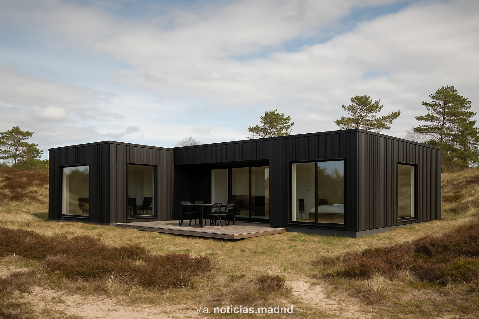 La Casa de Verano Negra Danesa: La Reinvención del Color en la Arquitectura Nórdica