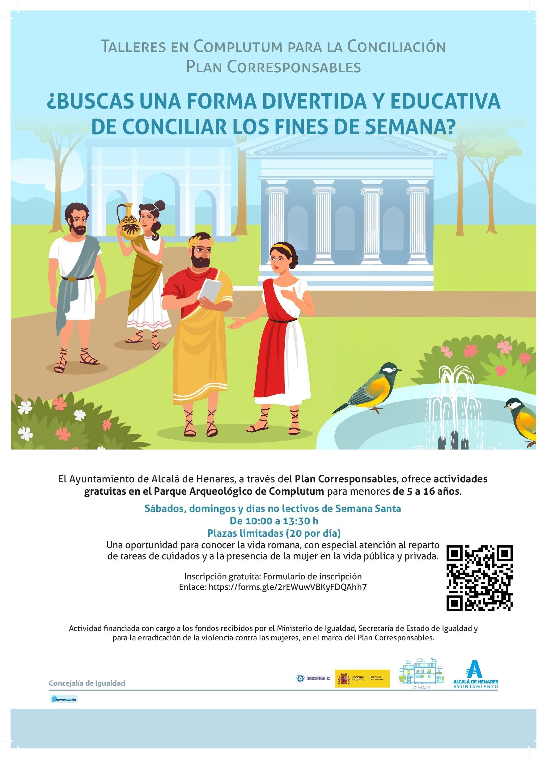 La Concejalía de Igualdad implementa servicios gratuitos para facilitar la Conciliación Familiar y Laboral fuera del horario escolar.
