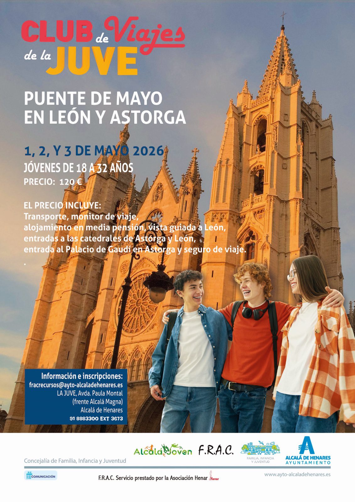 La Concejalía de Juventud Anuncia Excursión a León y Astorga Durante el Puente de Mayo