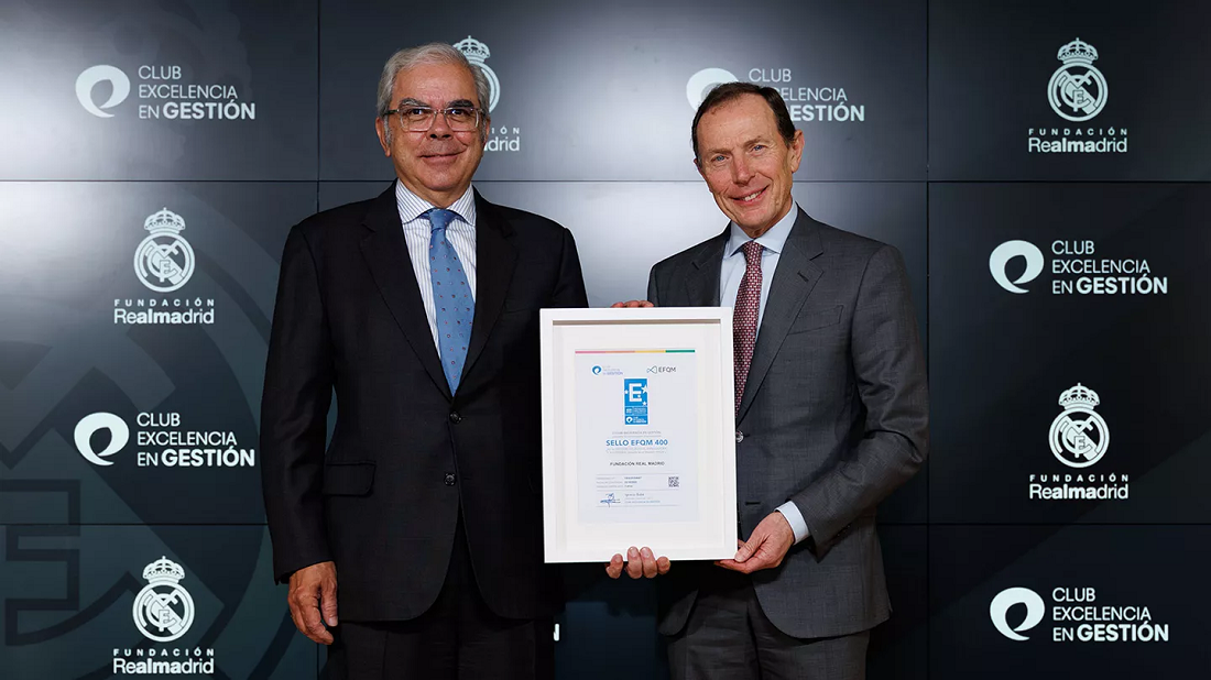 La Fundación Real Madrid logra el Sello EFQM 400 por su excelencia en gestión y compromiso social