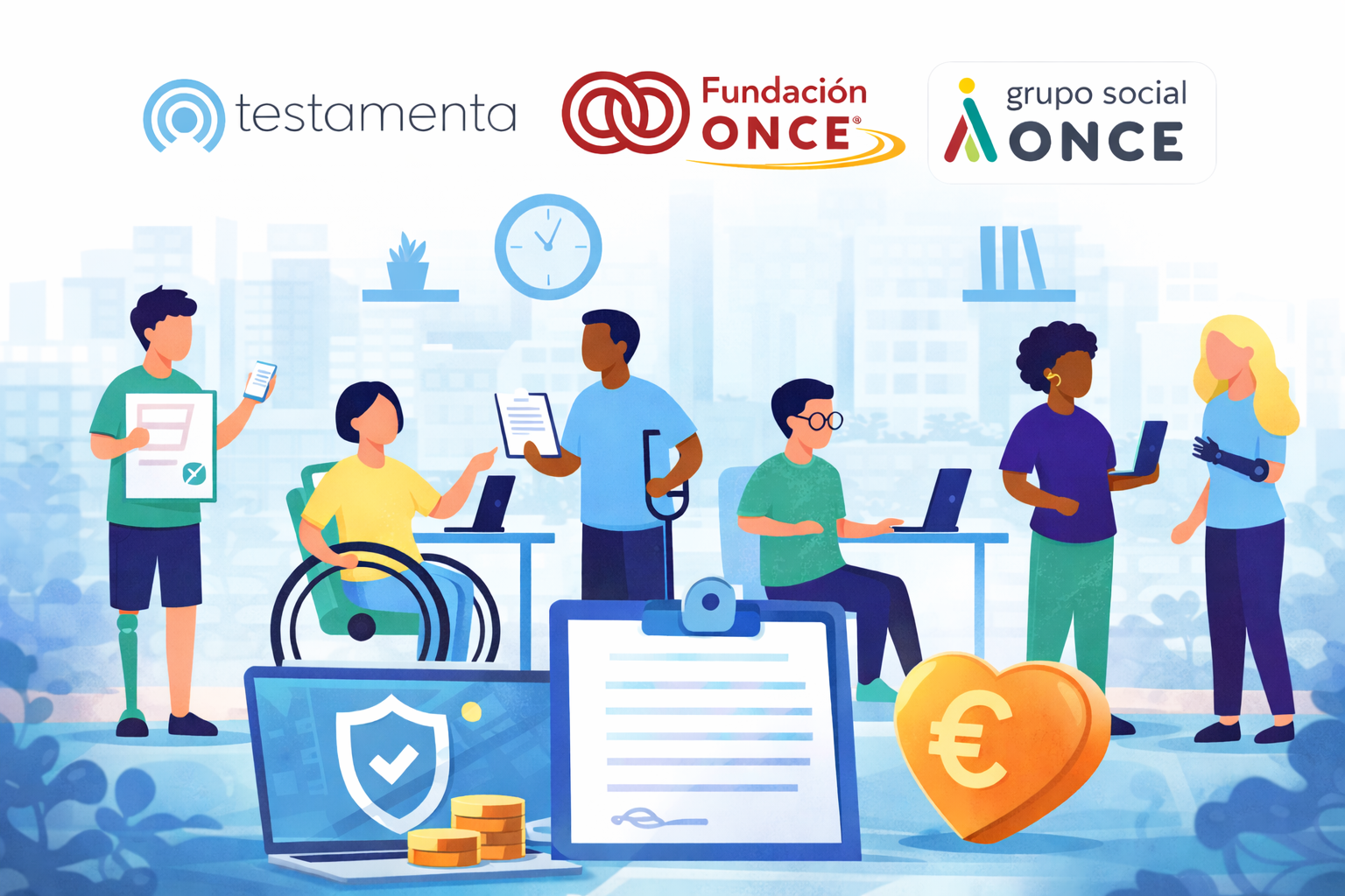 Lanzamiento de Testamentos Solidarios: Colaboración entre Testamenta y Fundación ONCE para Ofrecer Servicios Gratuitos