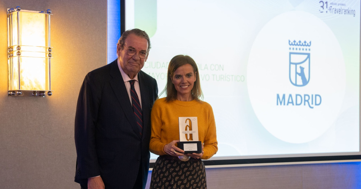 Madrid, galardonada como la ciudad española más atractiva para el turismo en los XXXI Premios Travelranking