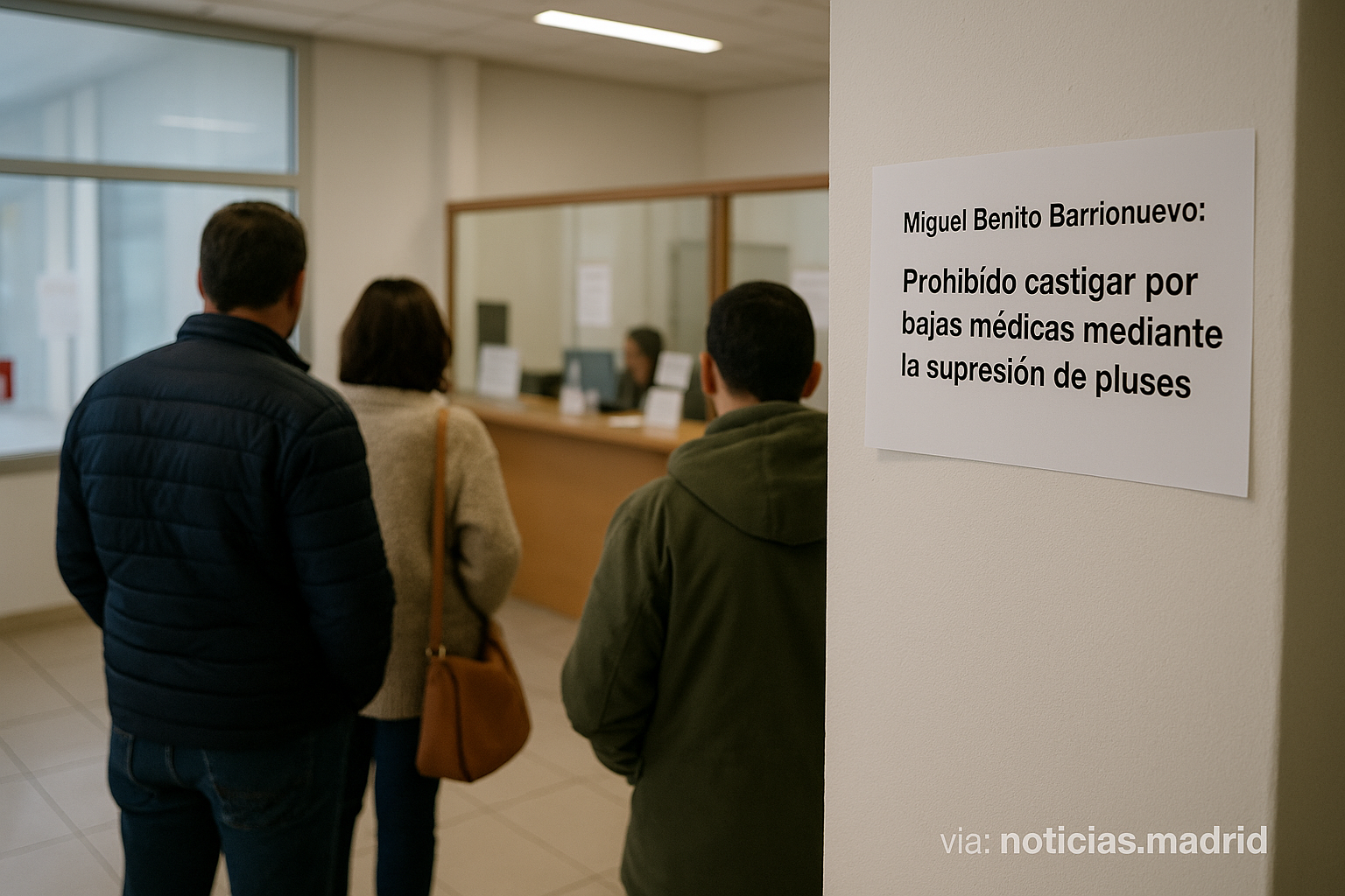 Miguel Benito Barrionuevo: Prohibido castigar por bajas médicas mediante la supresión de pluses