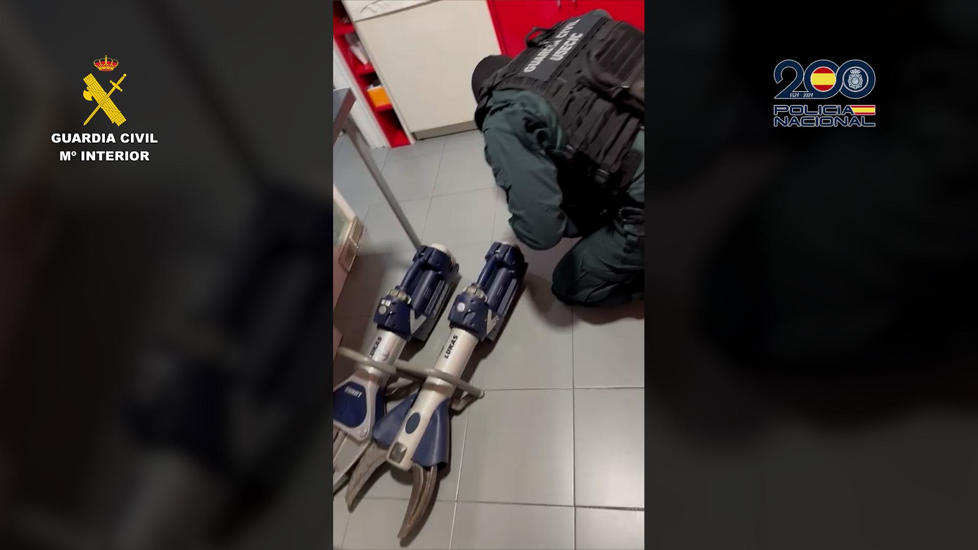 Policías y Guardia Civil desmantelan banda dedicada a robos con explosivos en Granada