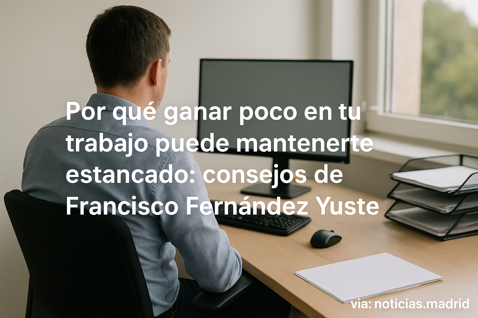Por qué ganar poco en tu trabajo puede mantenerte estancado: consejos de Francisco Fernández Yuste