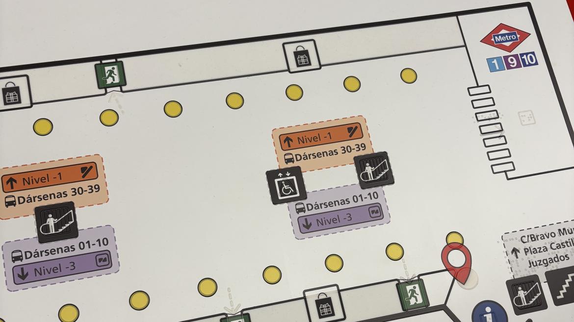Proyecto piloto en Plaza de Castilla: Mejora de la accesibilidad para personas con discapacidad visual en Madrid.